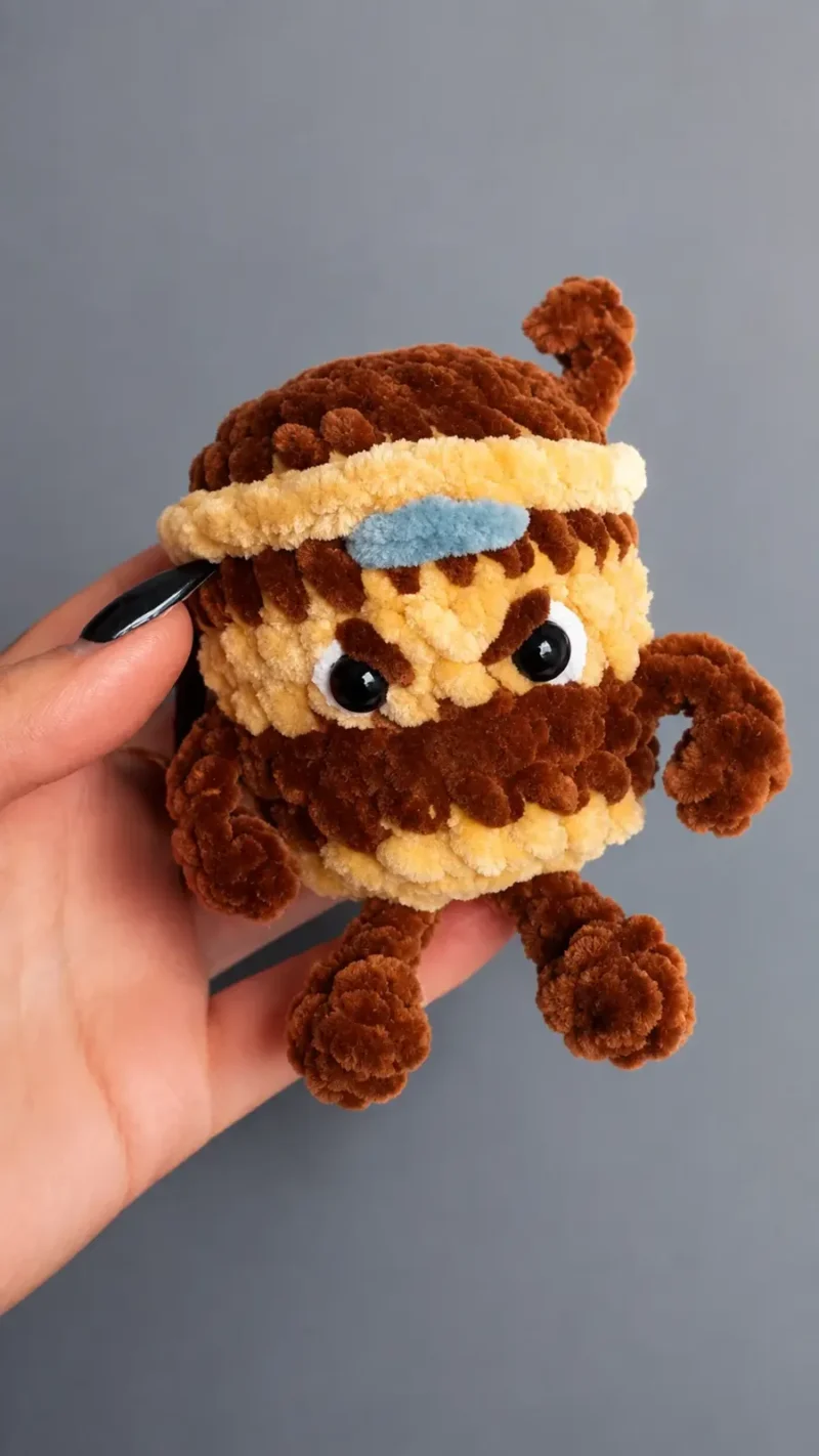 Crochet coffee cup keychain amigurumi pattern — photo 2