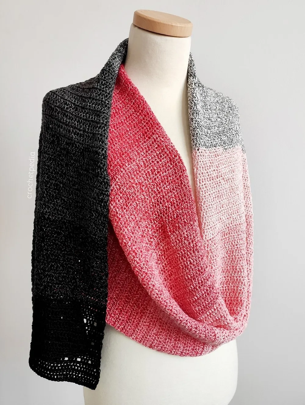 Easy Ombre Half Double Crochet Scarf Pattern