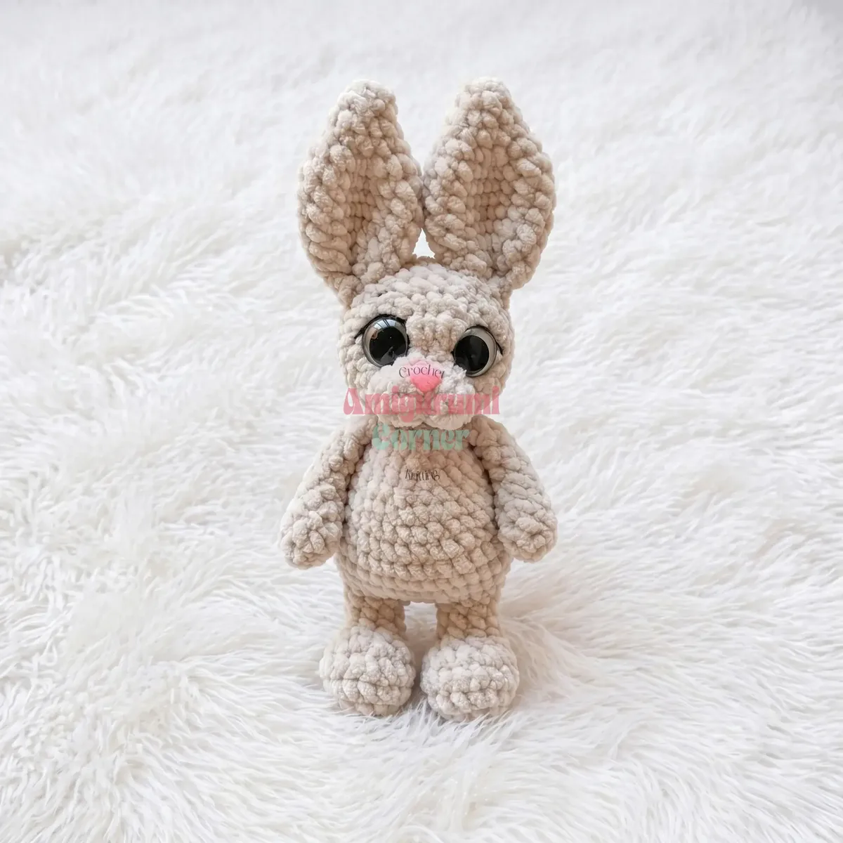 A worsted-weight amigurumi bunny crochet pattern