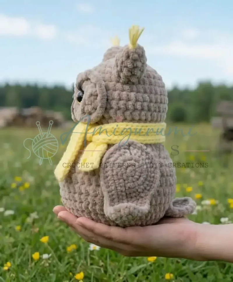 Amigurumi owl crochet pattern with horns and wings — photo 2
