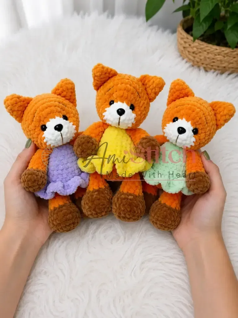 Baby fox amigurumi pattern for confident beginners — photo 4