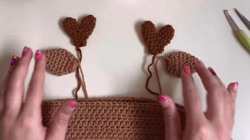Crochet deer headband with antlers and ears — photo 5