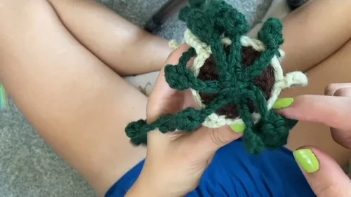 Hanging plant basket crochet pattern for beginners — photo 3