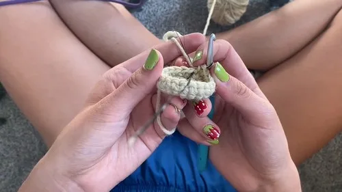 Hanging plant basket crochet pattern for beginners — photo 5
