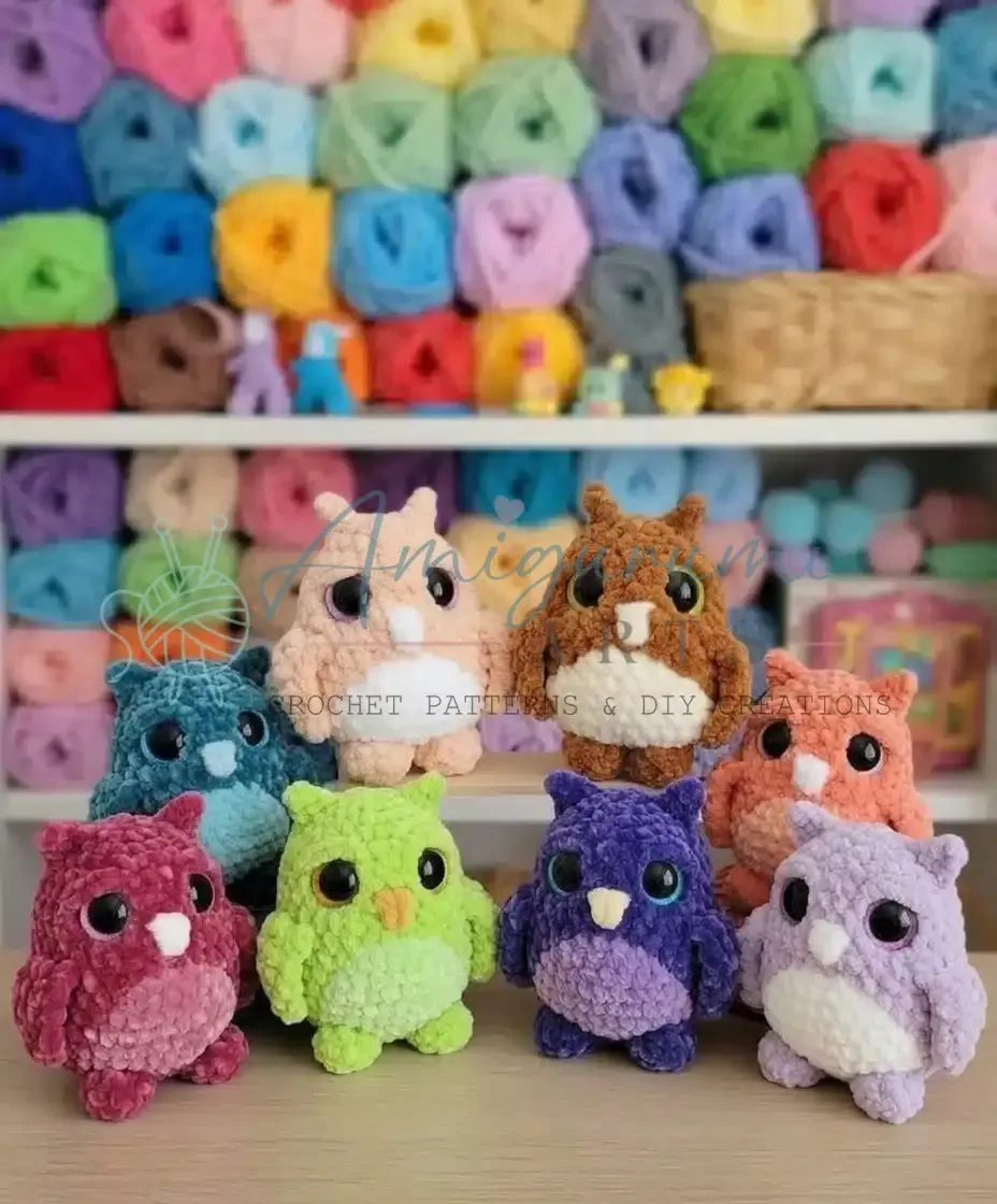 Mini amigurumi owl pattern for confident beginners