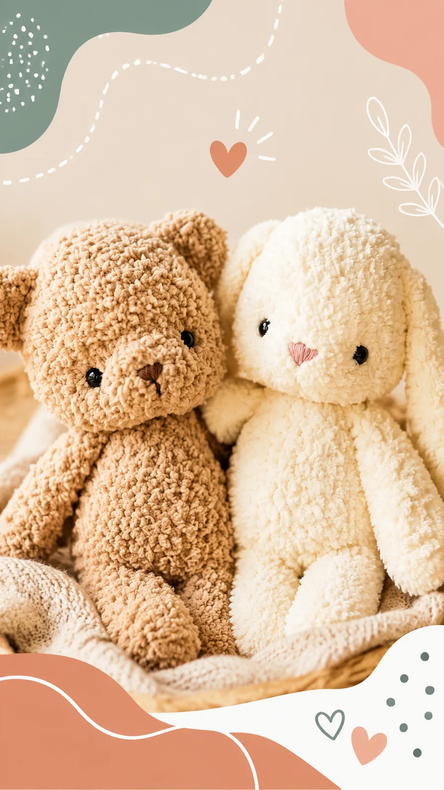 Soft chenille teddy bear amigurumi crochet pattern