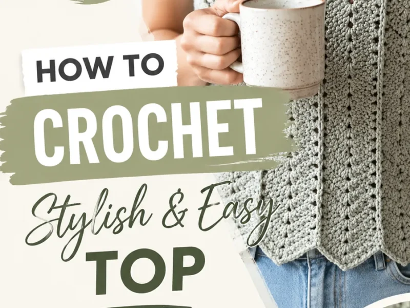 A vertical-texture crochet top for confident beginners